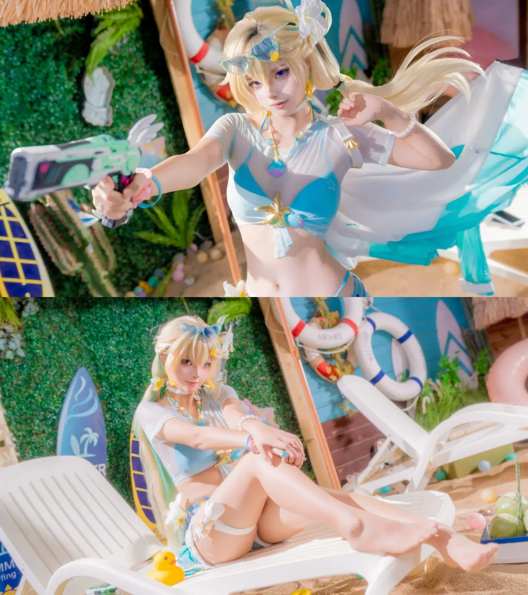 【リンネ コスプレ】鳴潮 サマービーチに香るミントのそよ風 - 3 枚目