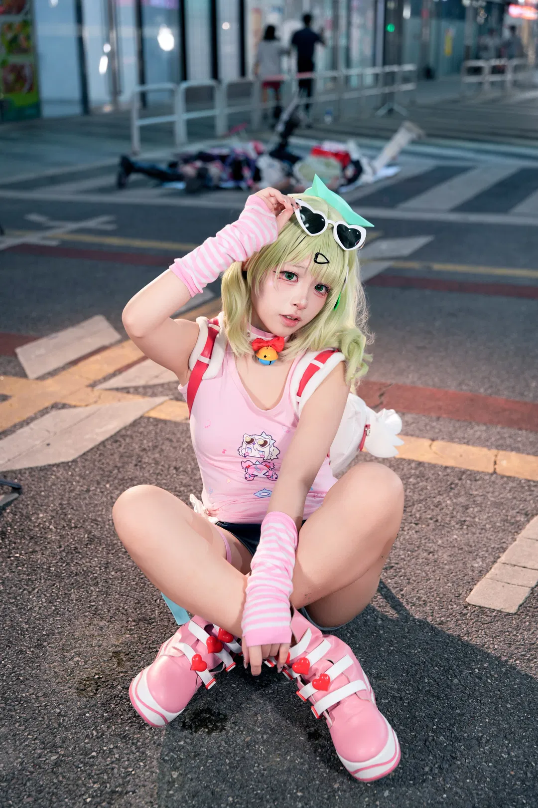 【千夏cos】妄想天使的千夏小背心穿搭 - 第 3 张
