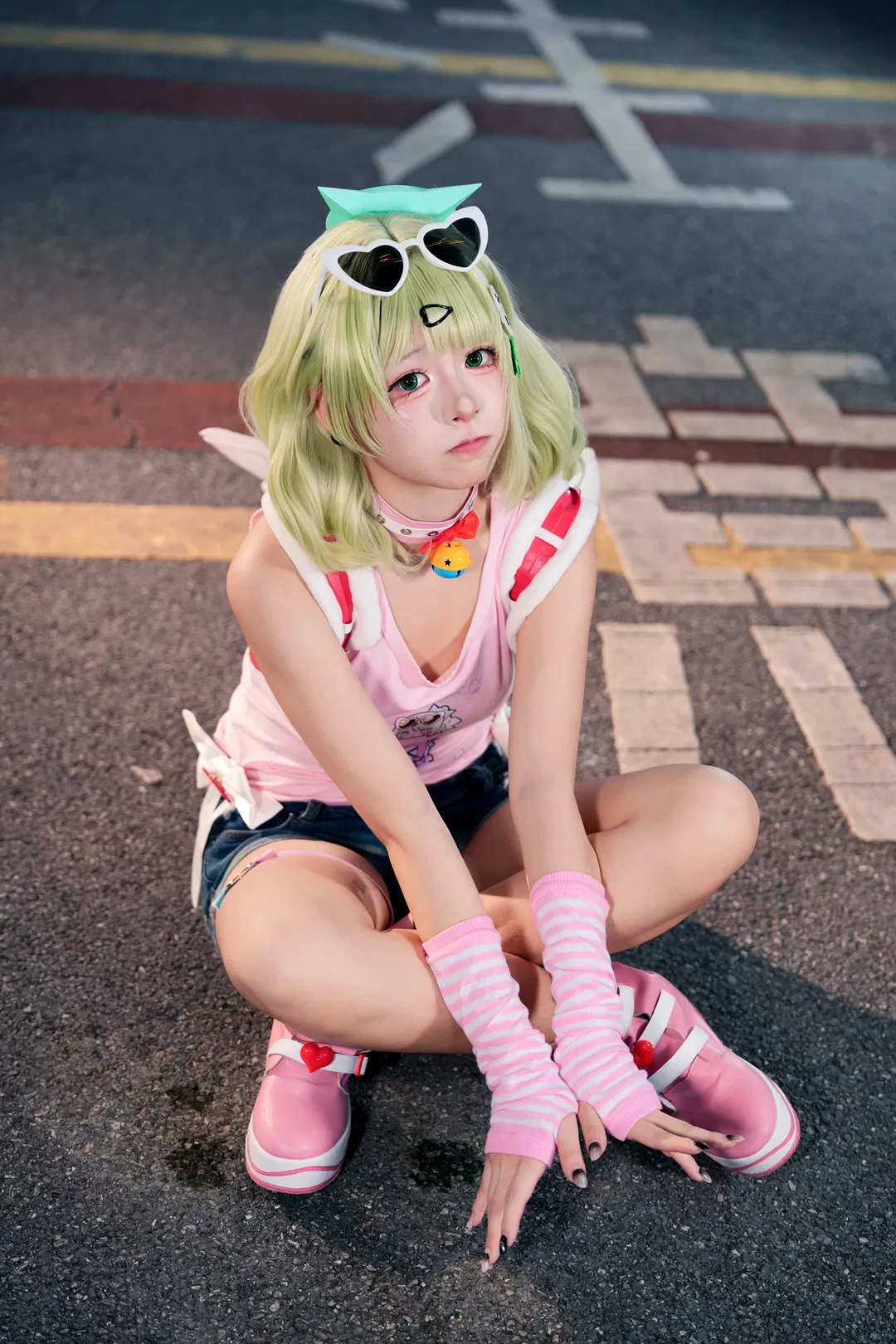 【千夏cos】妄想天使的千夏小背心穿搭 - 第 4 张