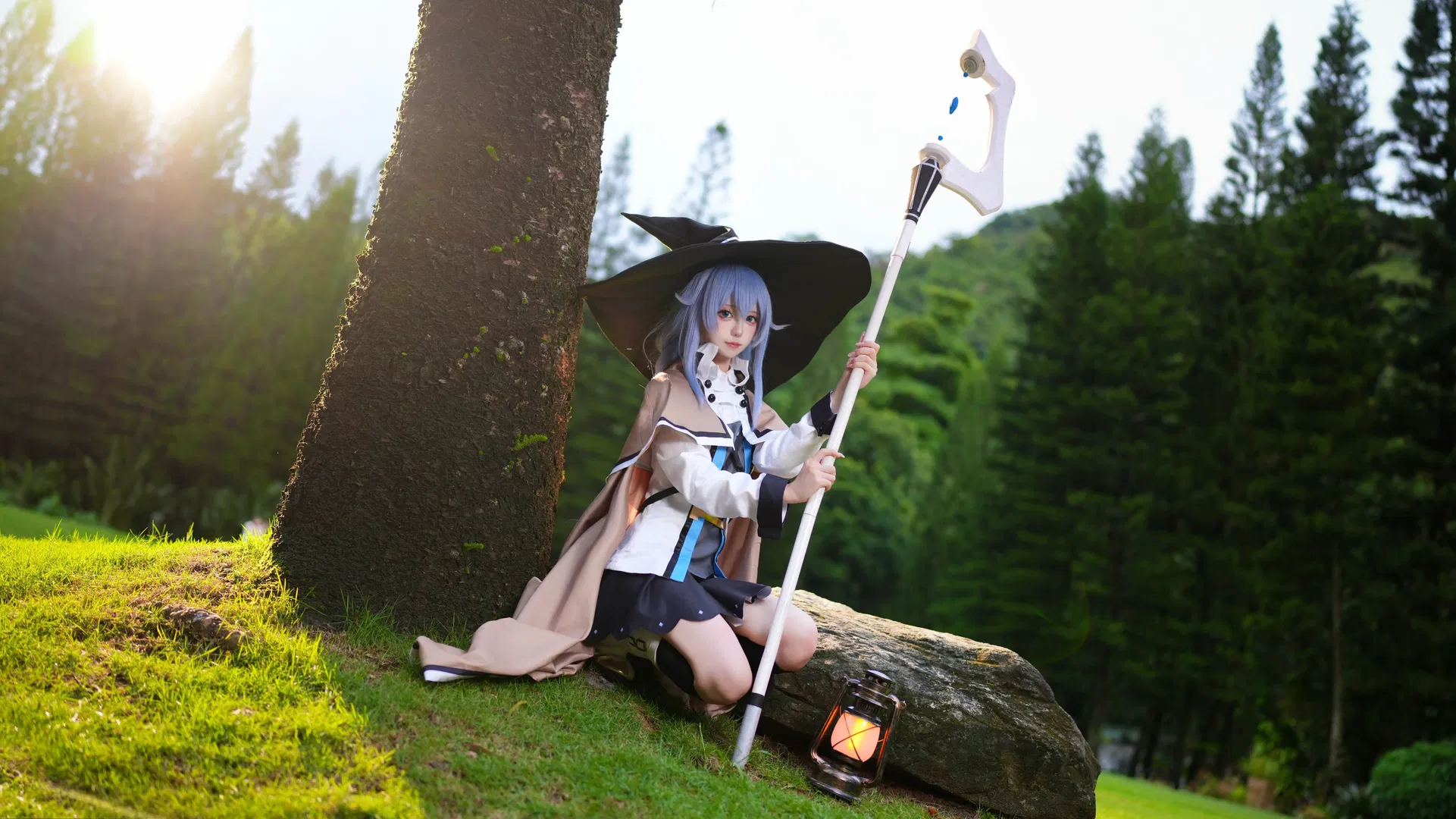 【洛琪希cos】無職轉生三連拍，藍綠紅植物園集結 - 第 2 張