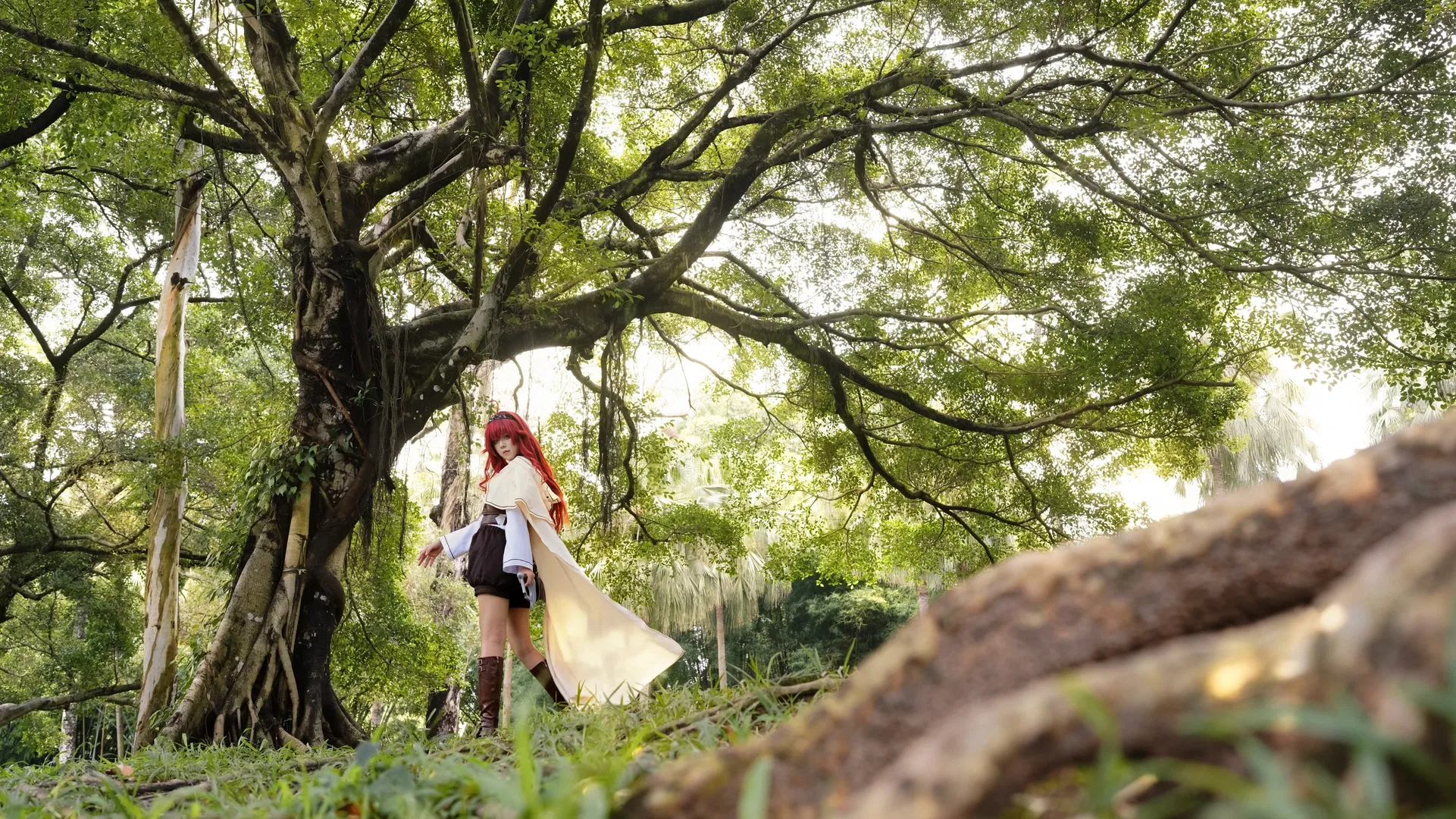 【洛琪希cos】無職轉生三連拍，藍綠紅植物園集結 - 第 4 張