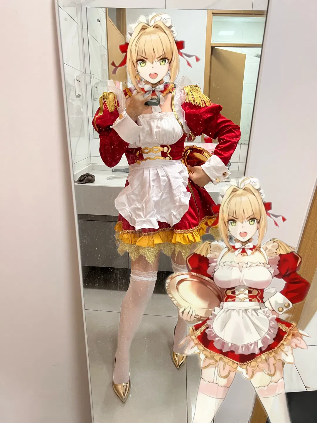 【尼禄cos】FGO罗马第一女仆装试衣 - 第 1 张