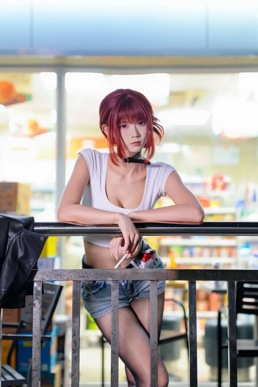 山田小姐cos 深夜便利店後門的吸菸街拍 - 第 15 張