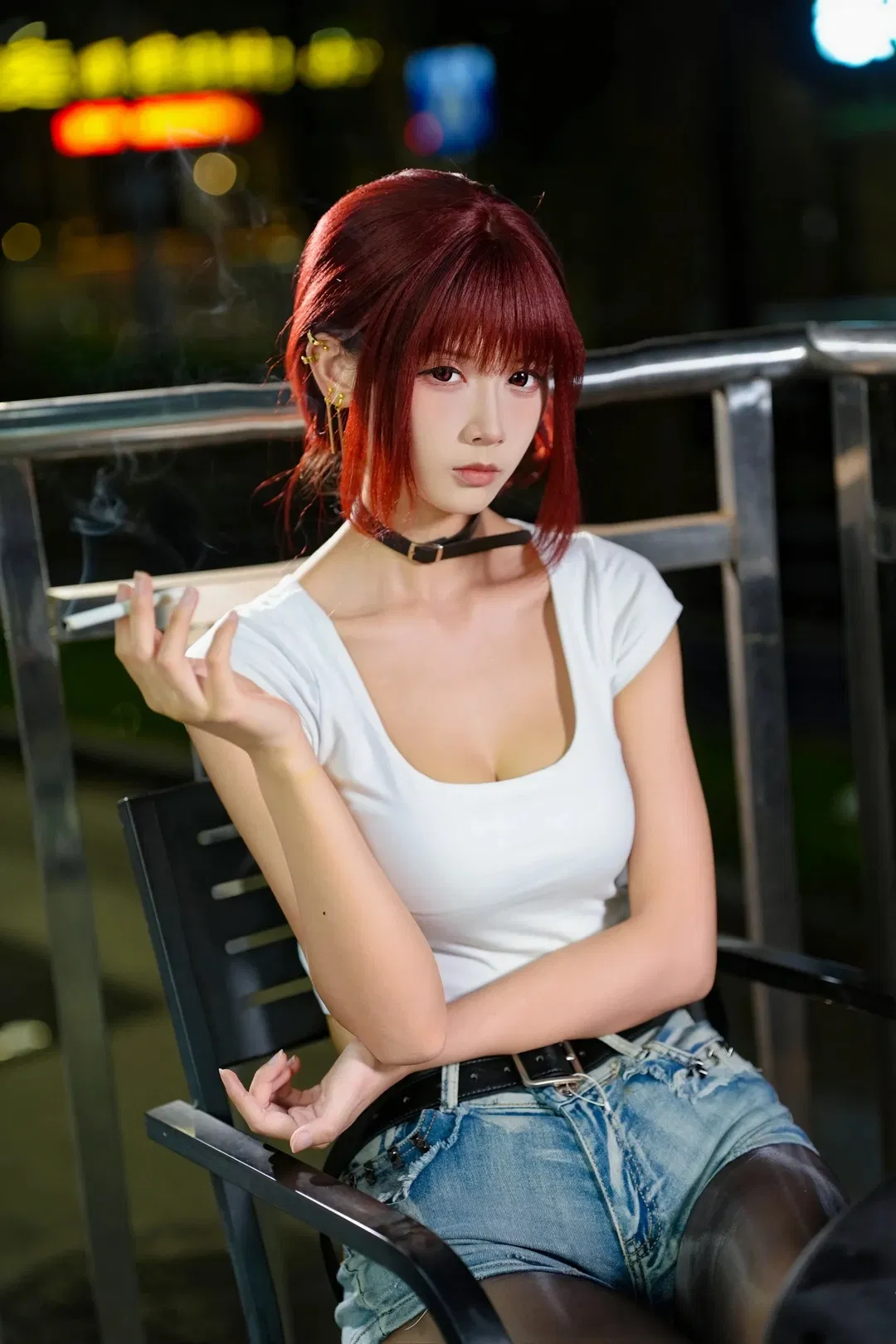 山田小姐cos 深夜便利店後門的吸菸街拍 - 第 18 張