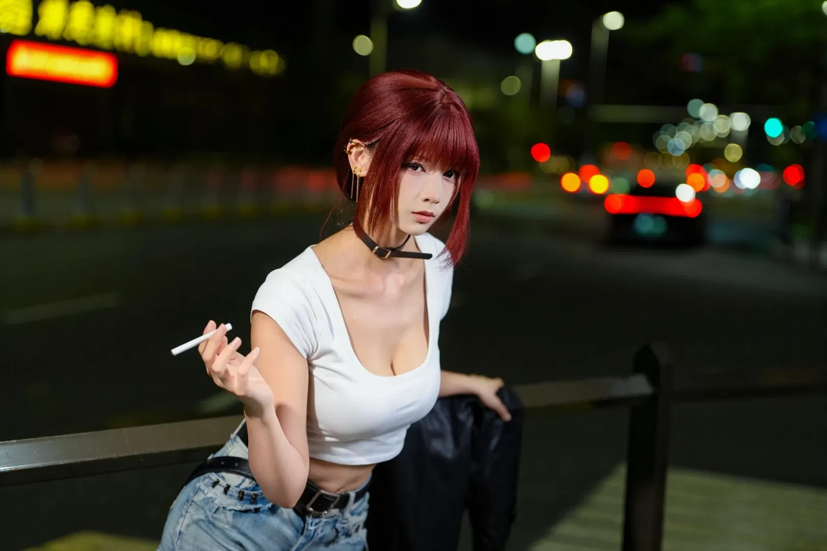 山田小姐cos 深夜便利店後門的吸菸街拍 - 第 6 張