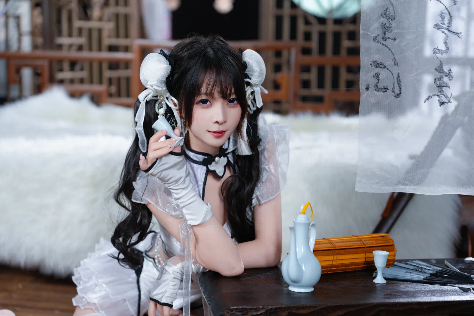 【殷紫萍cos】永劫无间玉髓冰心，白丝持剑的飒爽江湖 - 第 18 张