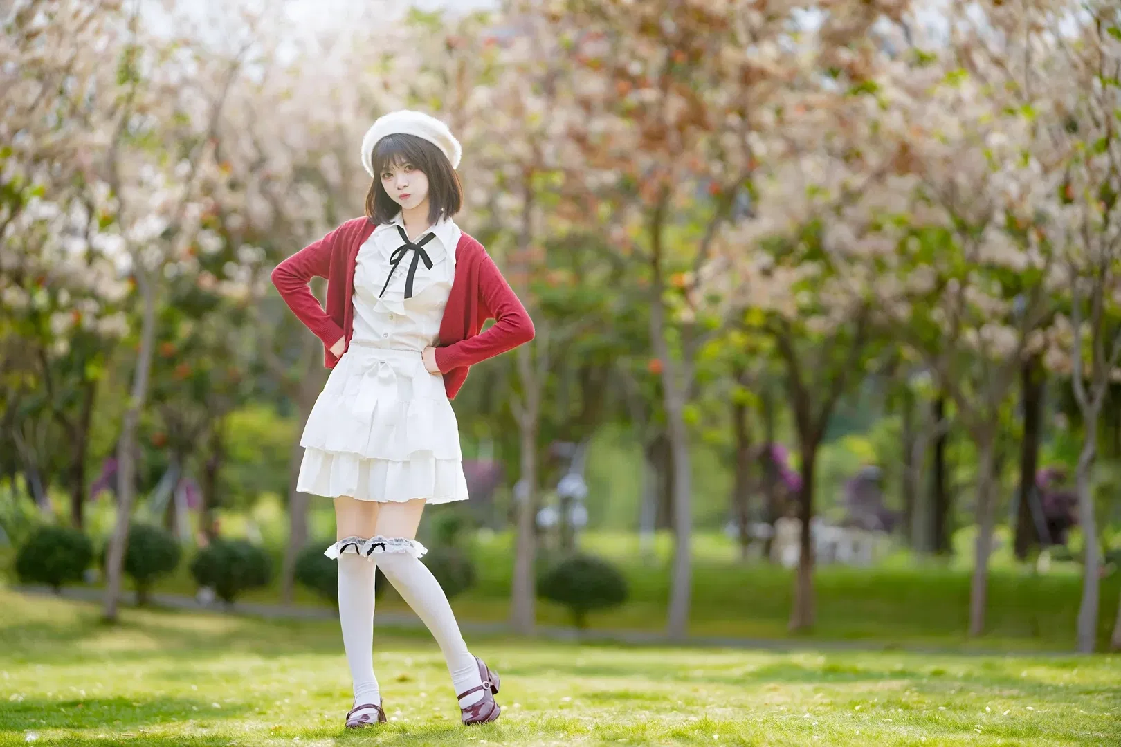 【加藤惠cos】路人女主的养成方法，春日花海里的圣人惠 - 第 5 张