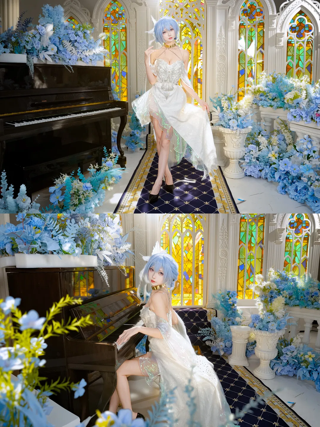 【守岸人cos】鸣潮守岸人，彩窗与钢琴前的光影记录 - 第 11 张