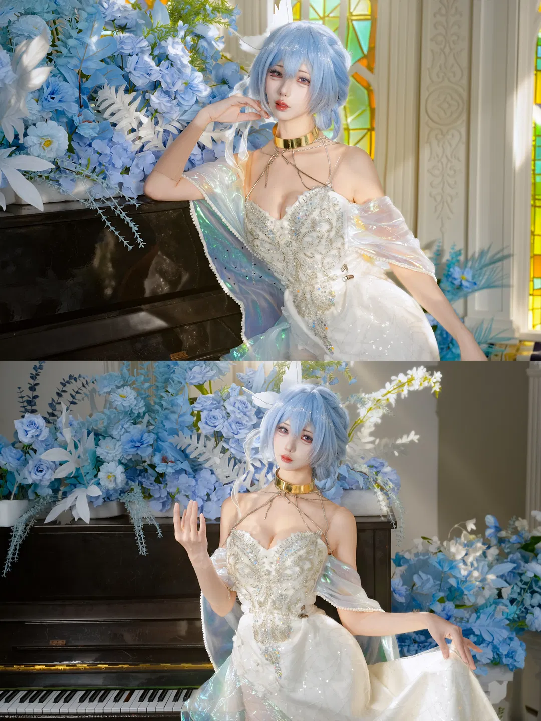 【守岸人cos】鸣潮守岸人，彩窗与钢琴前的光影记录 - 第 12 张