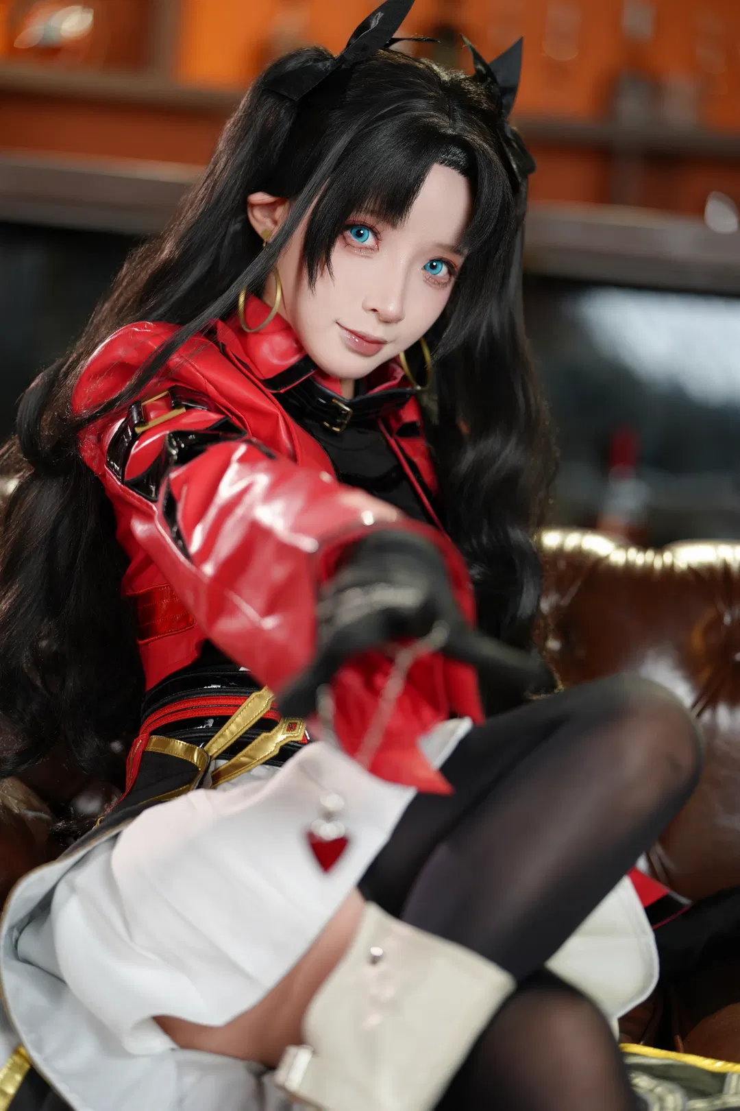 【遠坂凜cos】崩壞星穹鐵道風格下的紅衣黑絲造型挑戰 - 第 10 張