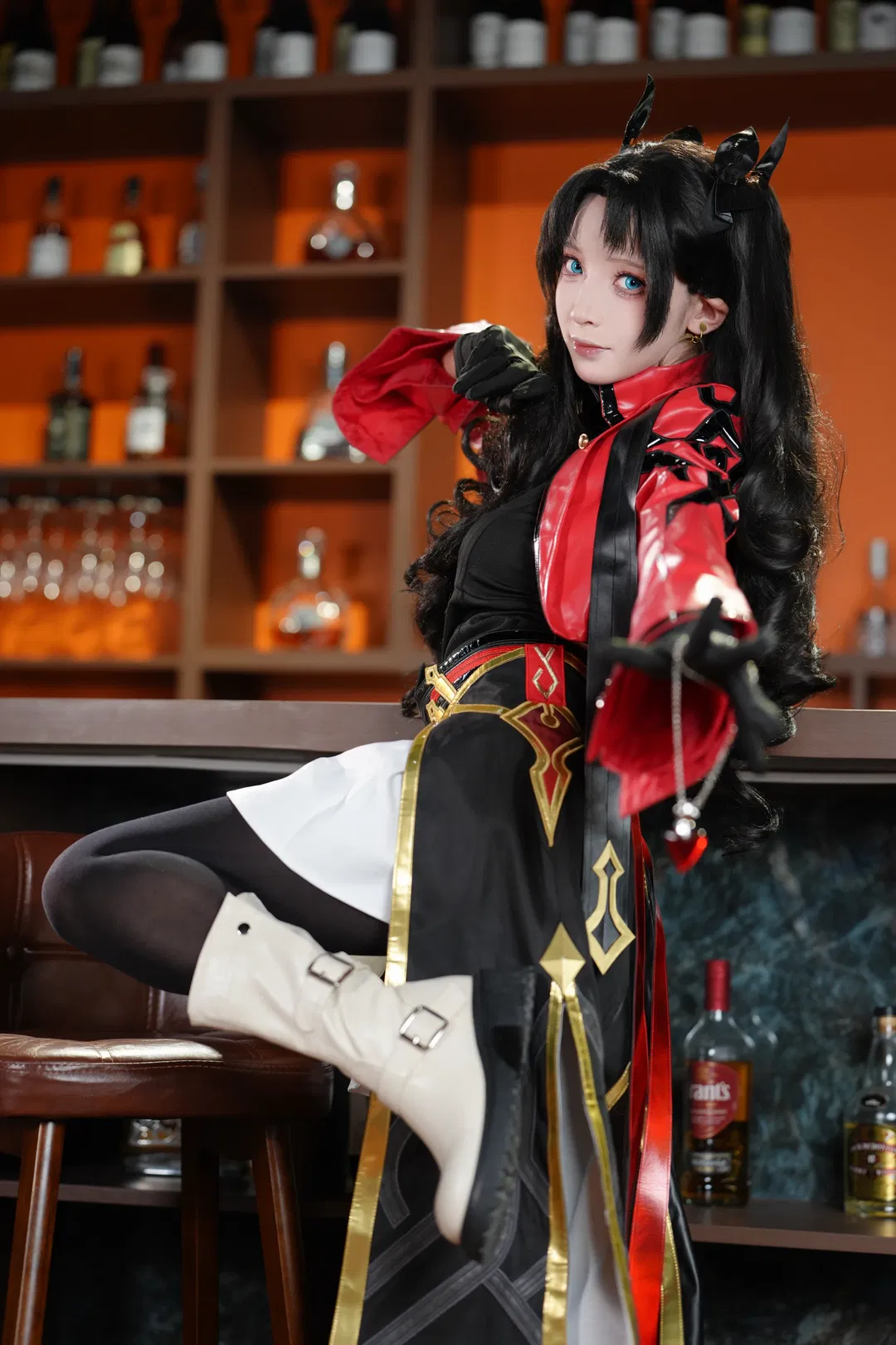 【遠坂凜cos】崩壞星穹鐵道風格下的紅衣黑絲造型挑戰 - 第 2 張
