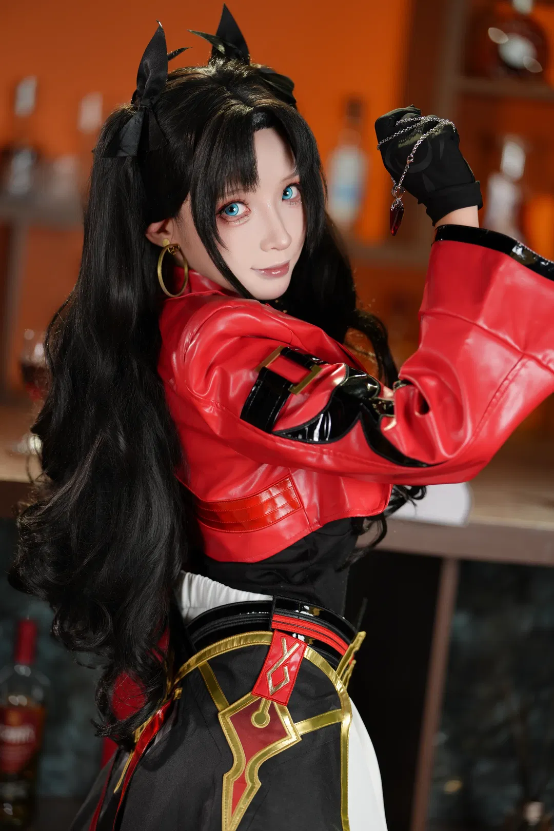 【遠坂凜cos】崩壞星穹鐵道風格下的紅衣黑絲造型挑戰 - 第 4 張