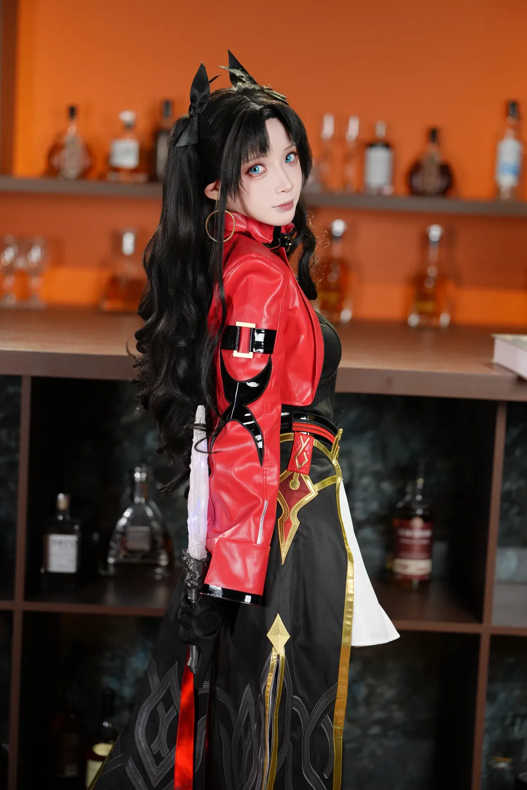 【遠坂凜cos】崩壞星穹鐵道風格下的紅衣黑絲造型挑戰 - 第 8 張