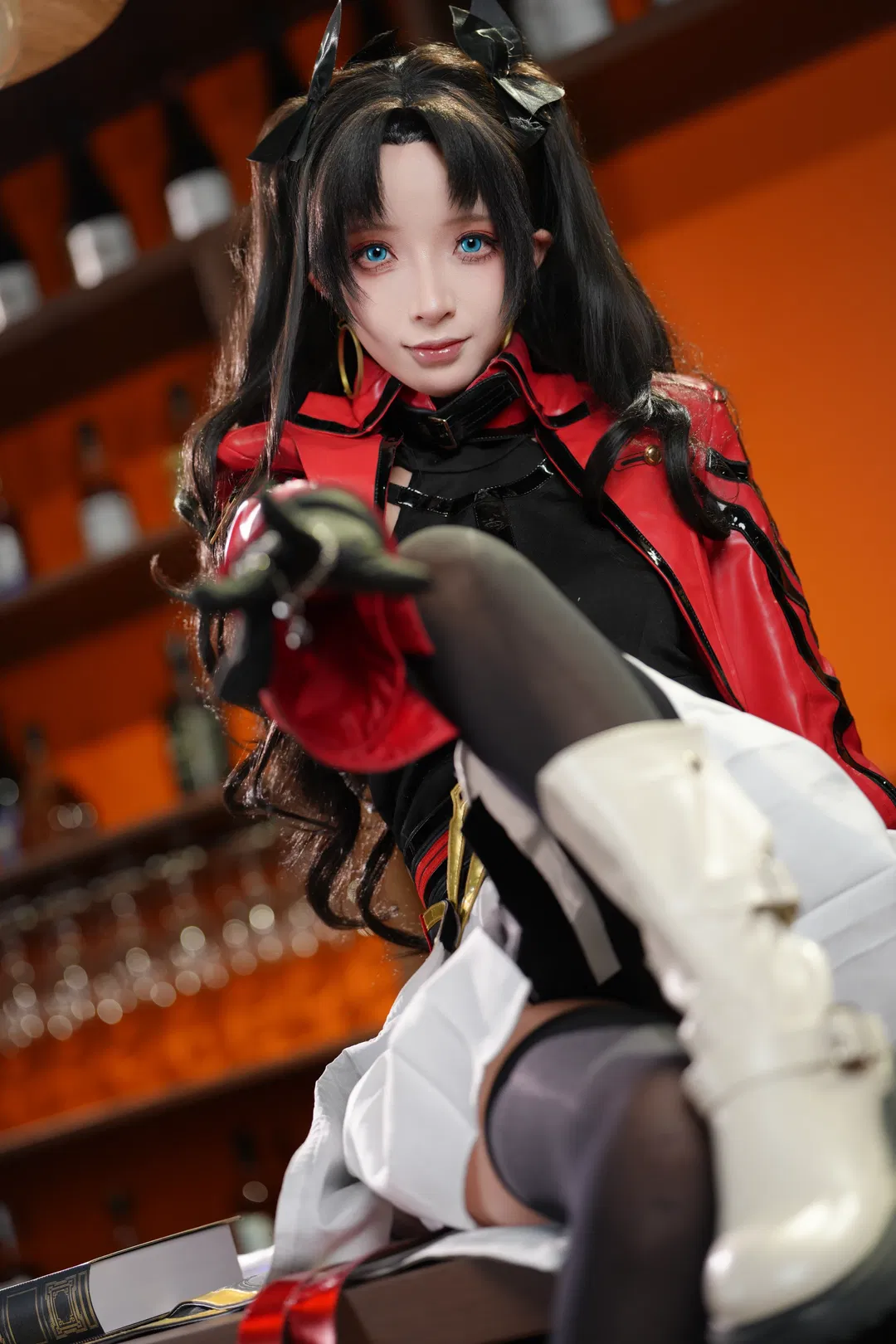 【遠坂凜cos】崩壞星穹鐵道風格下的紅衣黑絲造型挑戰 - 第 9 張