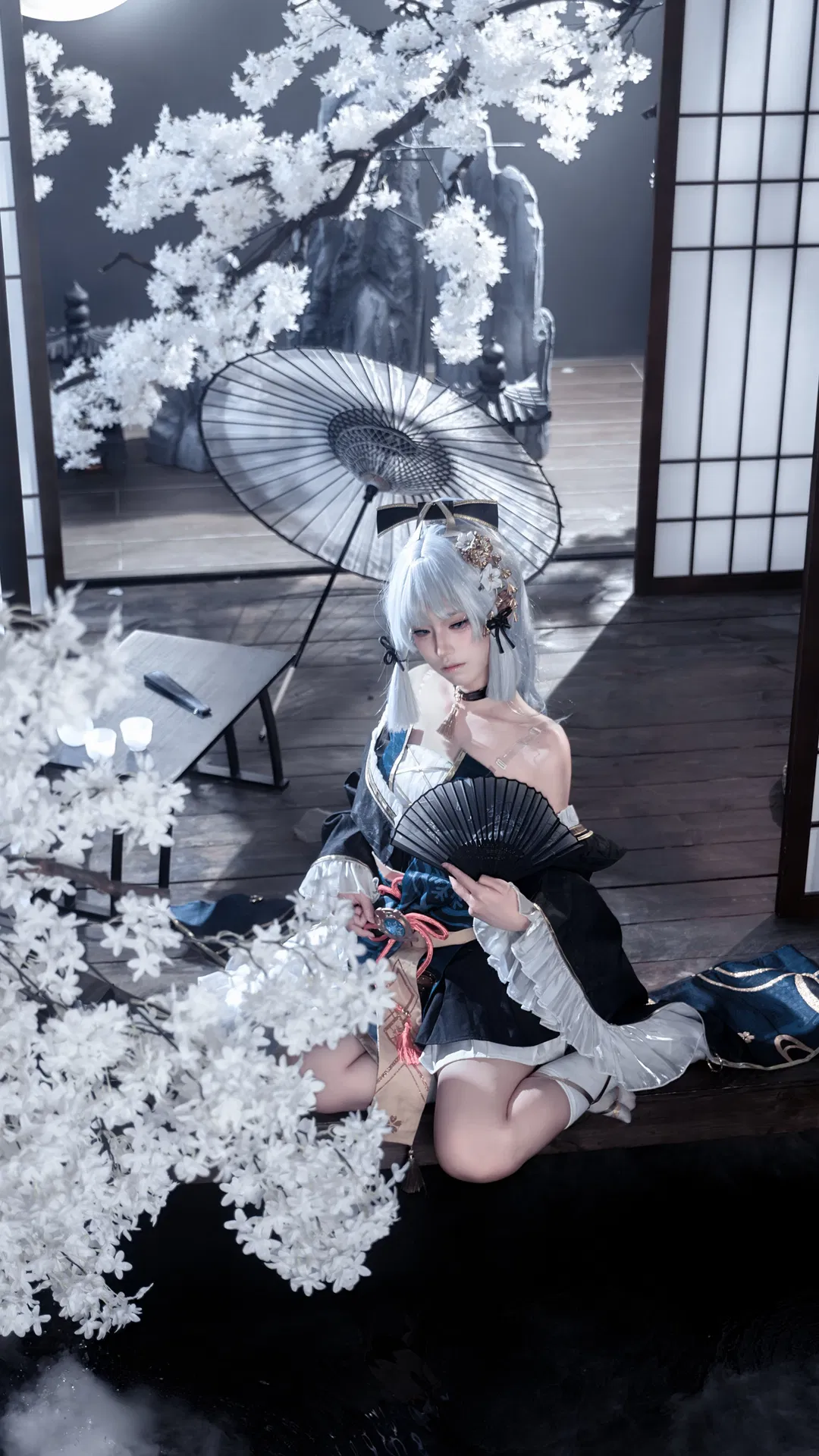 【神里绫华cos】至冬的雪色白鹭 - 第 2 张