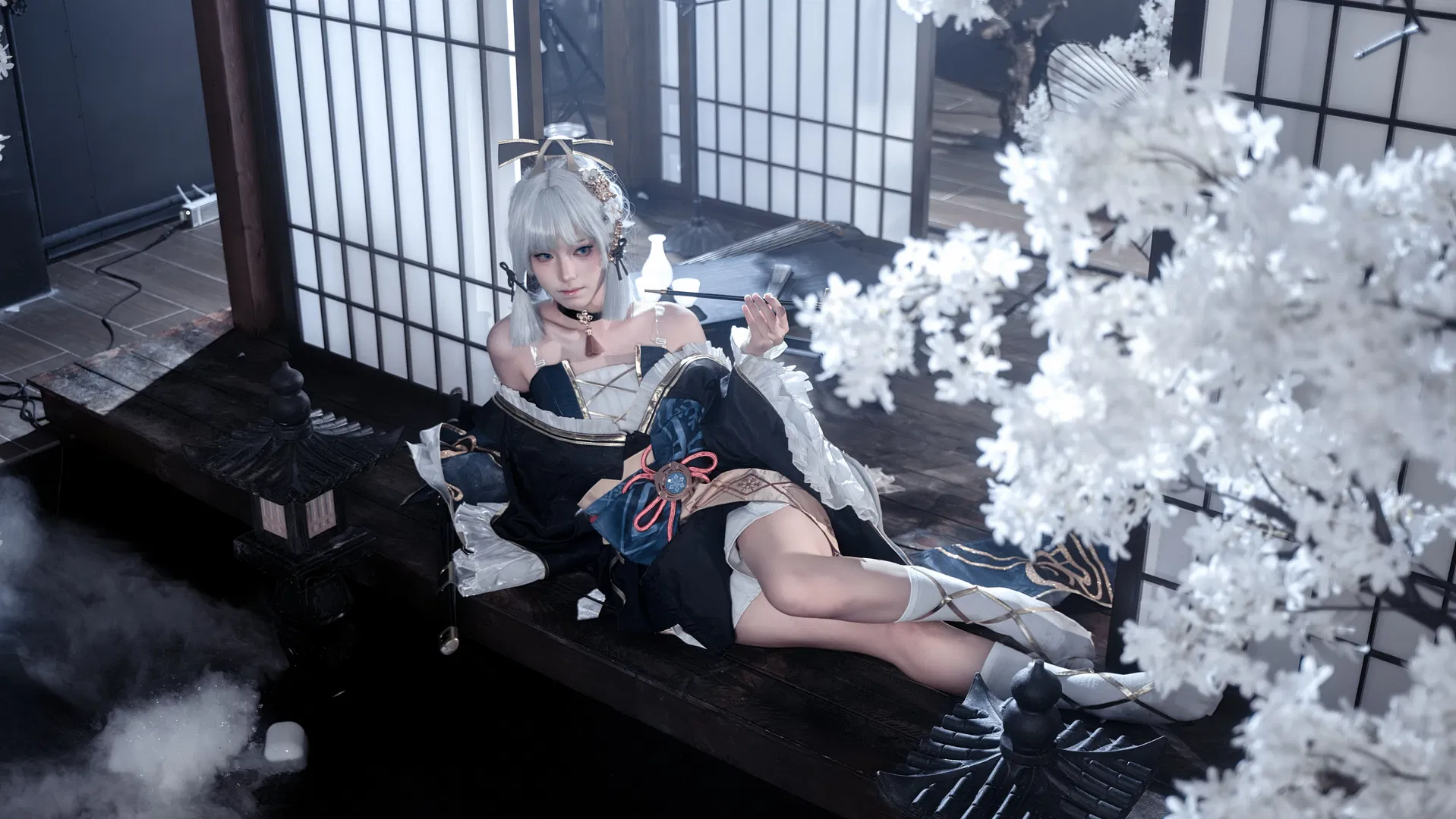 【神里绫华cos】至冬的雪色白鹭 - 第 4 张