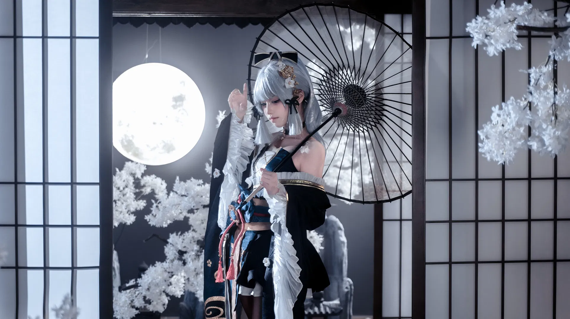 【神里绫华cos】至冬的雪色白鹭 - 第 6 张