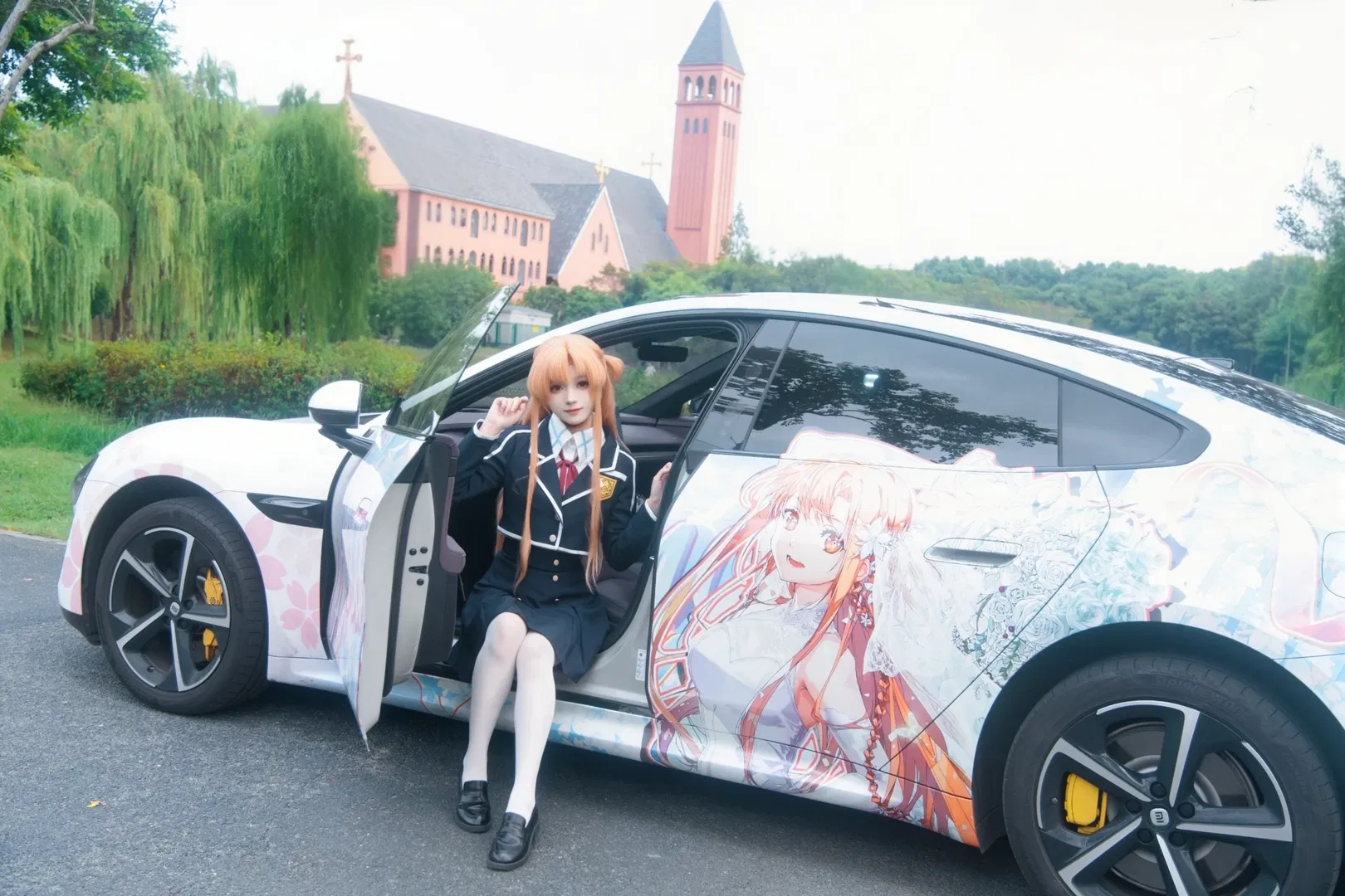 亞絲娜cos 刀劍神域學園風與痛車的完美結合 - 第 9 張