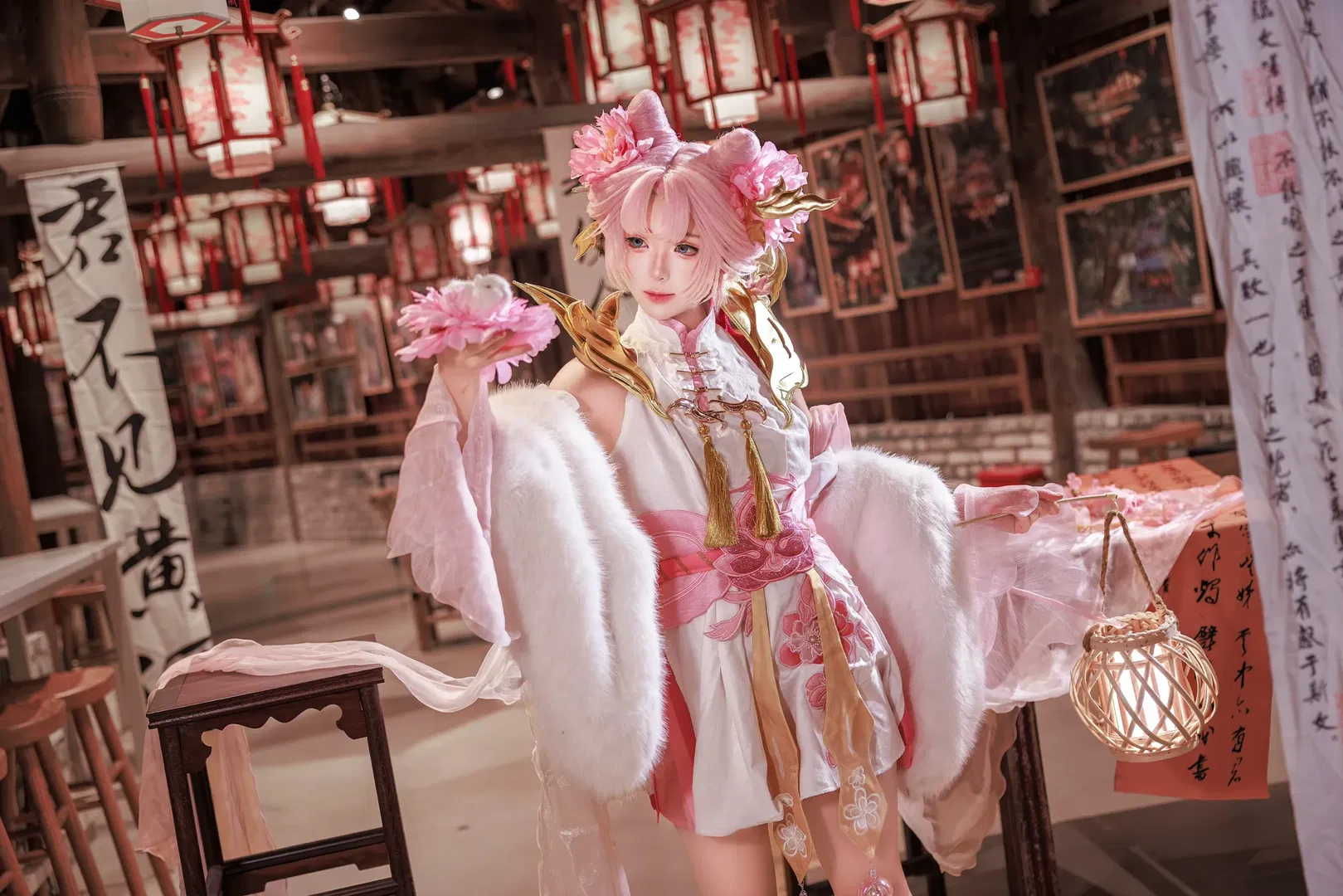 【嫦娥cos】王者荣耀拒霜思，秋夜明灯照归梦 - 第 2 张