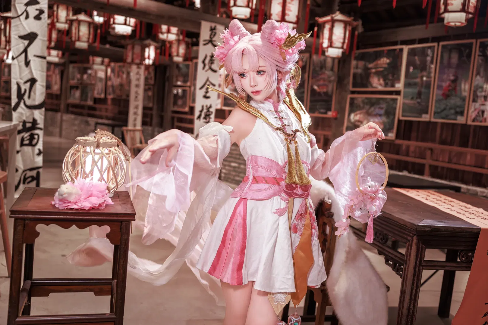 【嫦娥cos】王者荣耀拒霜思，秋夜明灯照归梦 - 第 5 张
