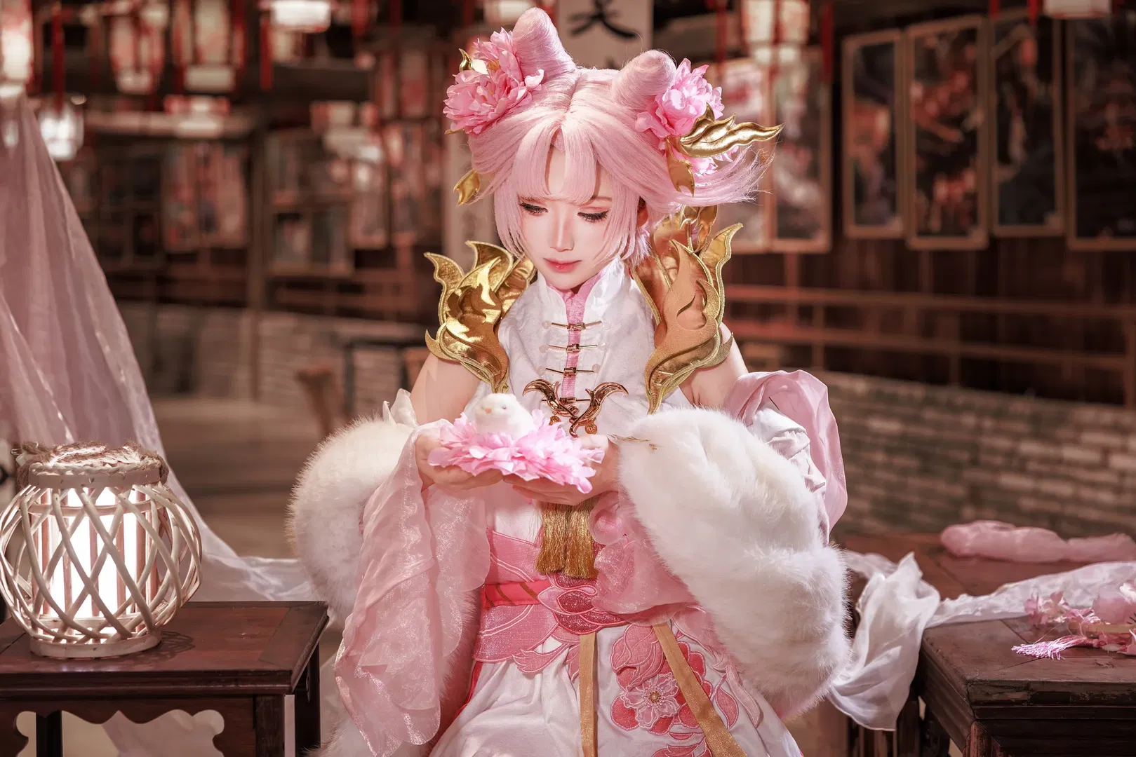 【嫦娥cos】王者荣耀拒霜思，秋夜明灯照归梦 - 第 7 张