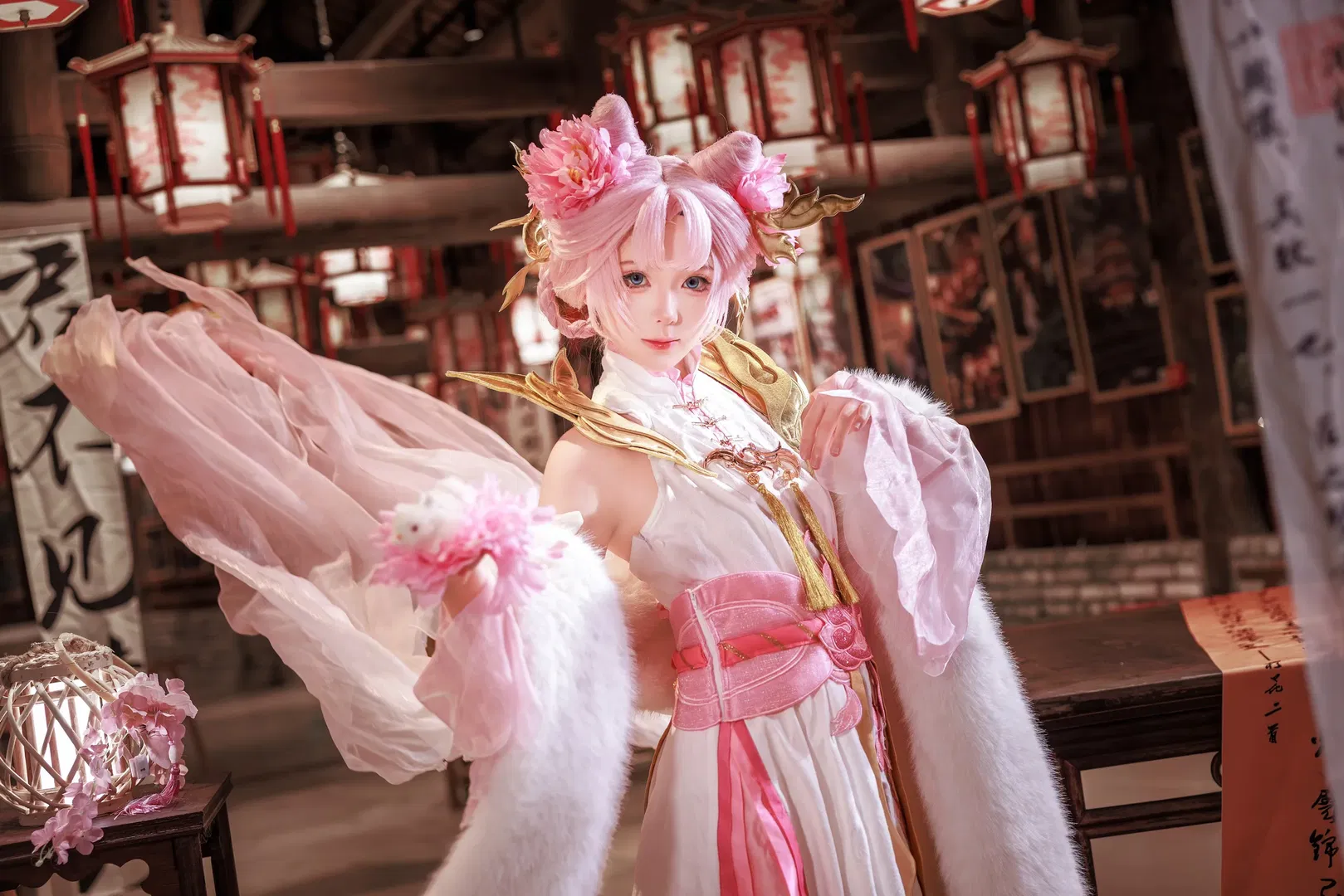 【嫦娥cos】王者荣耀拒霜思，秋夜明灯照归梦 - 第 8 张