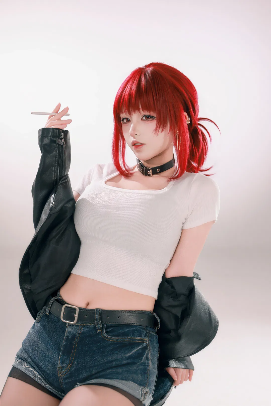 【山田cos】白棚光影下的超市后门吸烟日常 - 第 2 张
