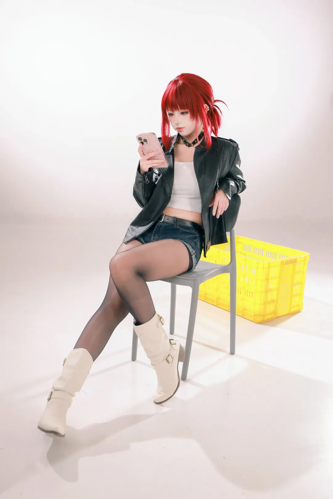 【山田cos】白棚光影下的超市后门吸烟日常 - 第 3 张