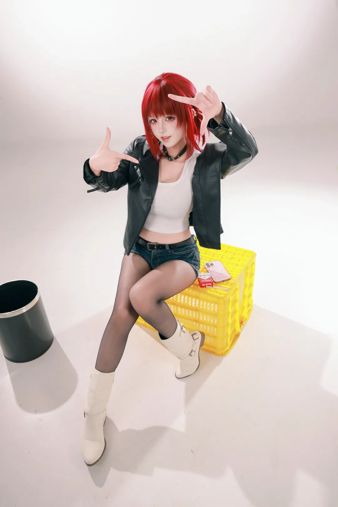 【山田cos】白棚光影下的超市后门吸烟日常 - 第 5 张