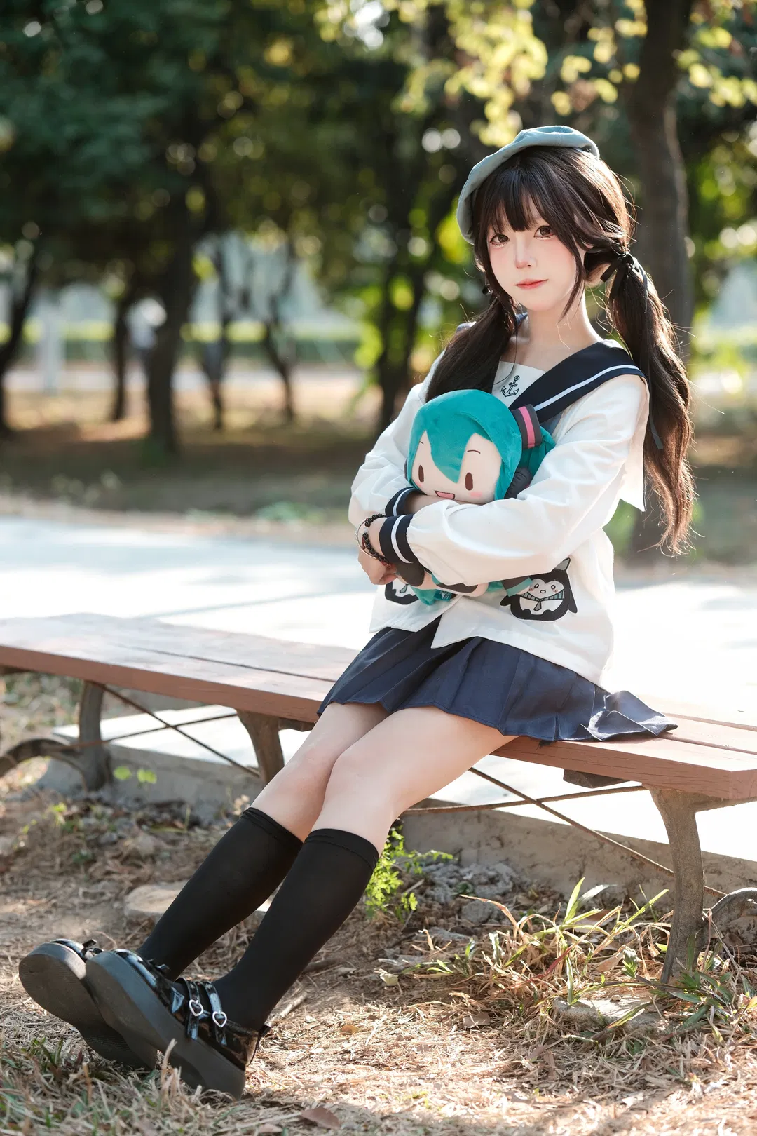 双马尾水手服少女的广州晴天外景拍摄记录 - 第 2 张