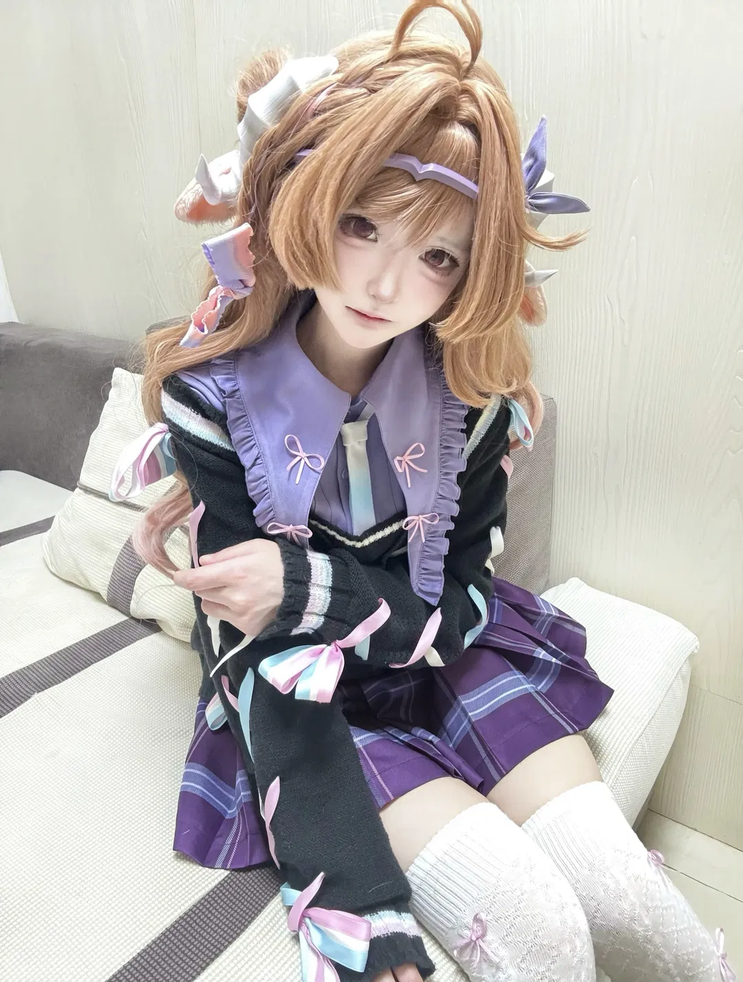 【艾雅法拉cos】明日方舟小羊的人形制衣JK制服穿搭 - 第 4 张