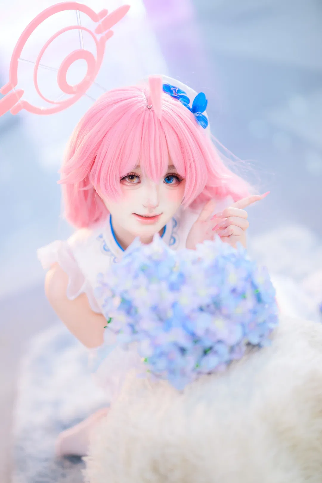 【小鸟游星野cos】蔚蓝档案的粉发小可爱突然冒头 - 第 2 张