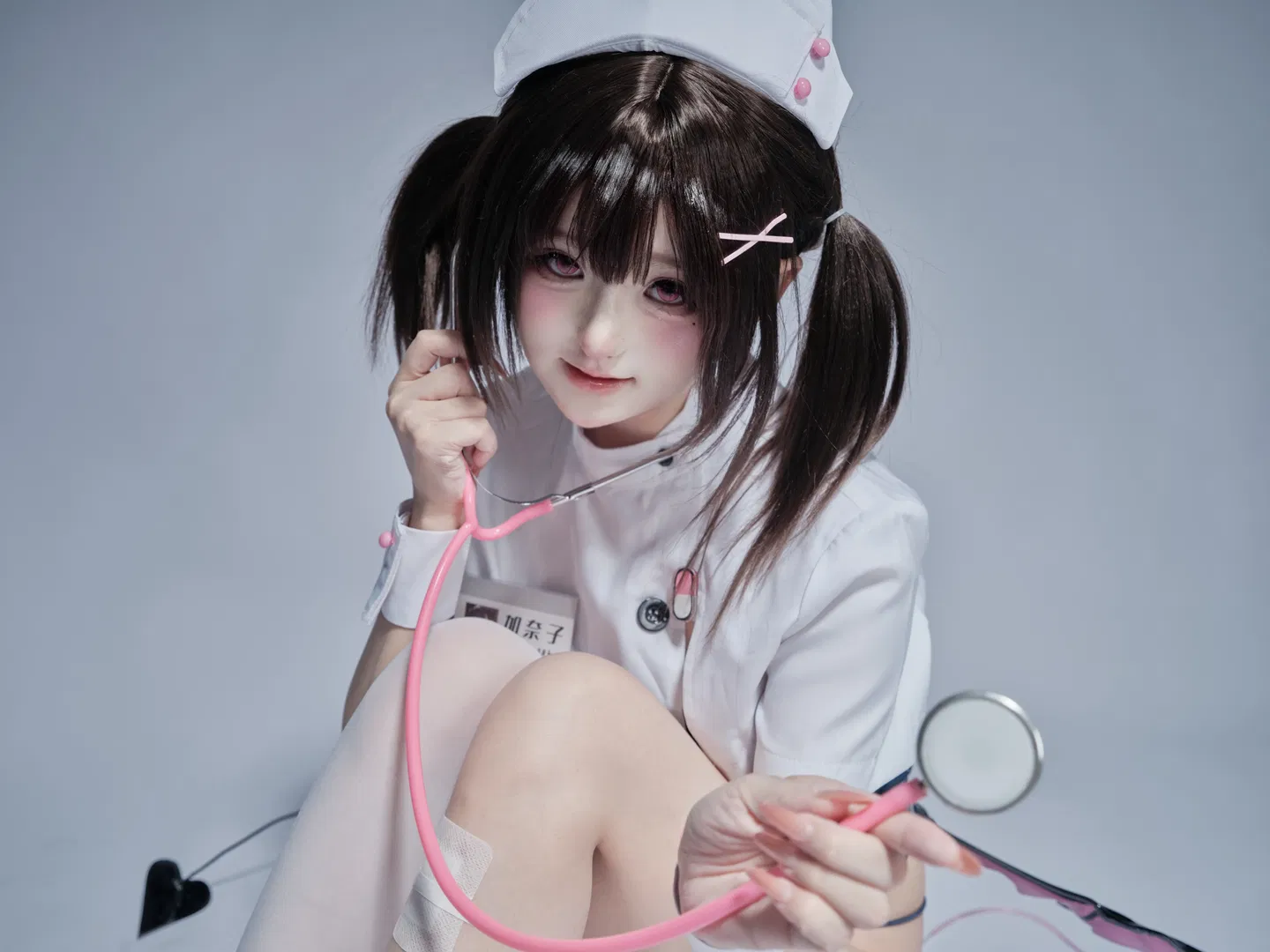 【加奈子cos】粉色醫療道具與惡魔翅膀的反差搭配 - 第 4 張