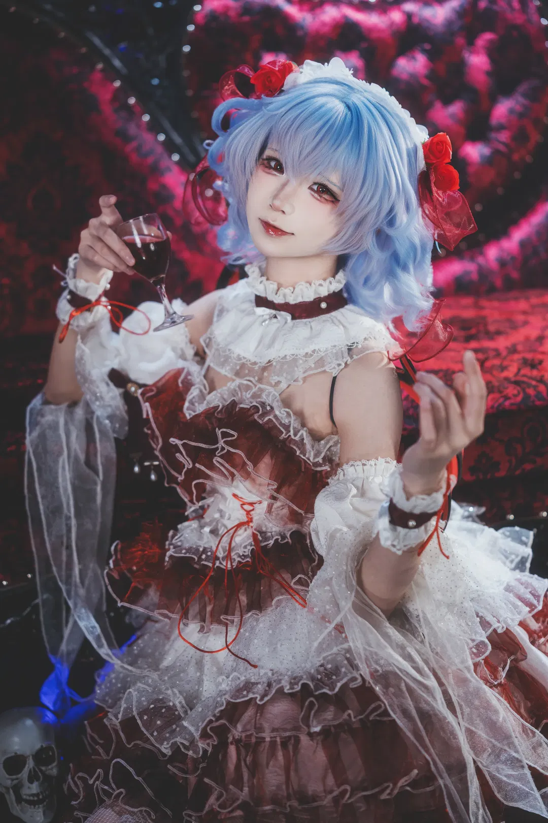 【蕾米莉亚cos】东方Project红魔馆大小姐的哥特夜宴 - 第 1 张