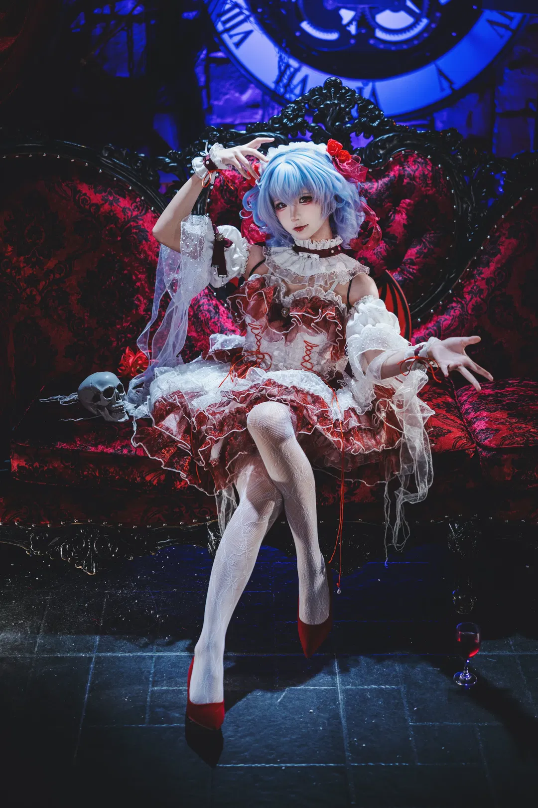 【蕾米莉亚斯卡雷特cos】东方project红魔馆的暗夜聚会
