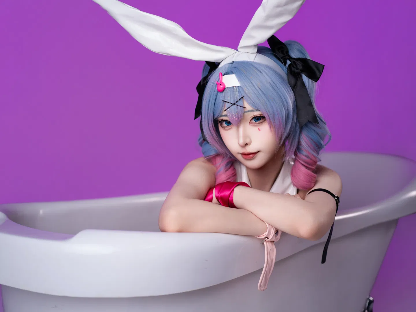 【初音未来cos】兔子洞系列最终章，白棚光影下的质感呈现 - 第 11 张