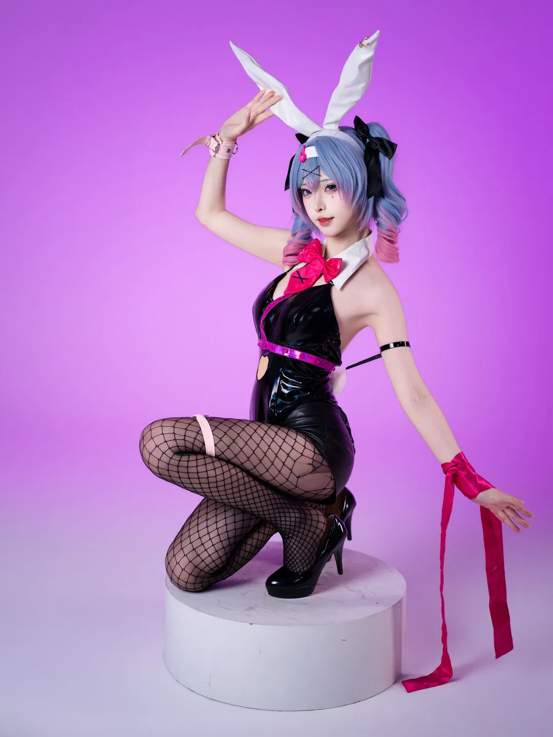 【初音未来cos】兔子洞系列最终章，白棚光影下的质感呈现 - 第 13 张