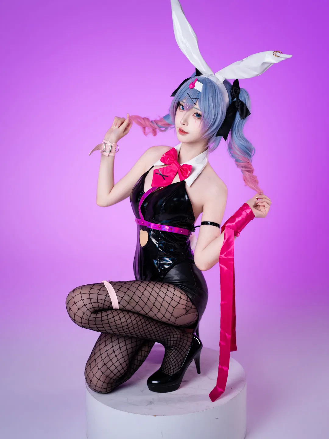 【初音未来cos】兔子洞系列最终章，白棚光影下的质感呈现 - 第 5 张