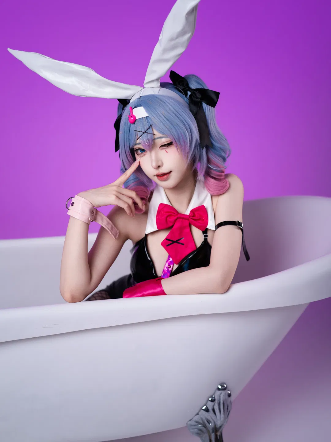 【初音未来cos】兔子洞系列最终章，白棚光影下的质感呈现 - 第 7 张
