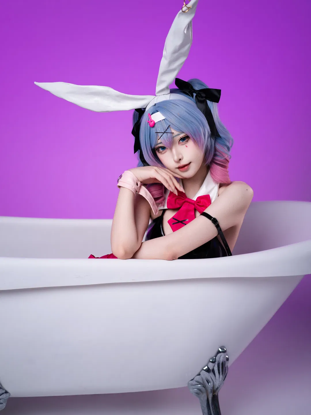 【初音未来cos】兔子洞系列最终章，白棚光影下的质感呈现 - 第 9 张