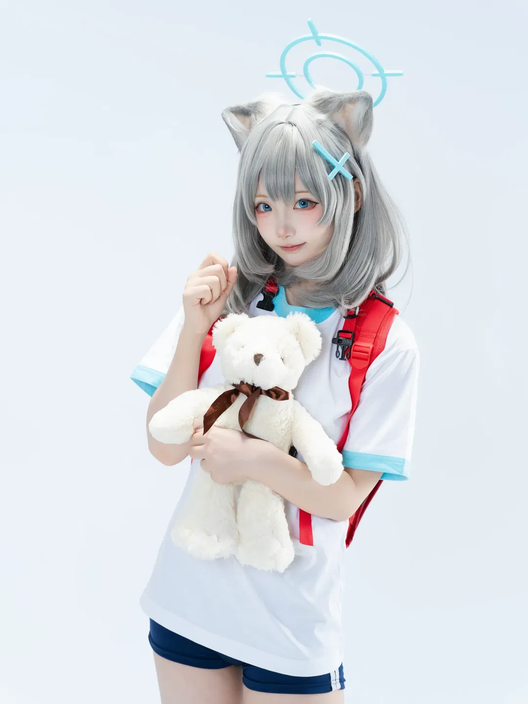 【砂狼白子cos】蔚藍檔案體操服棚拍分享 - 第 1 張