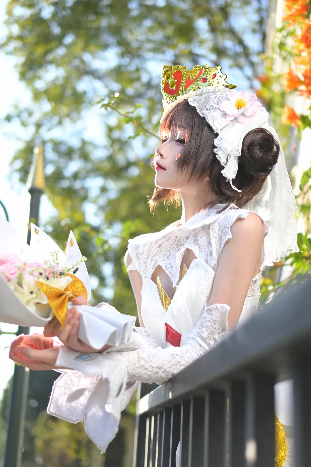 【小乔cos】穿上花嫁在阳光下漫步 - 第 3 张