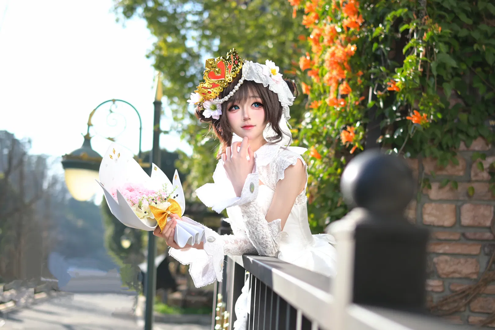 【小乔cos】穿上花嫁在阳光下漫步 - 第 6 张
