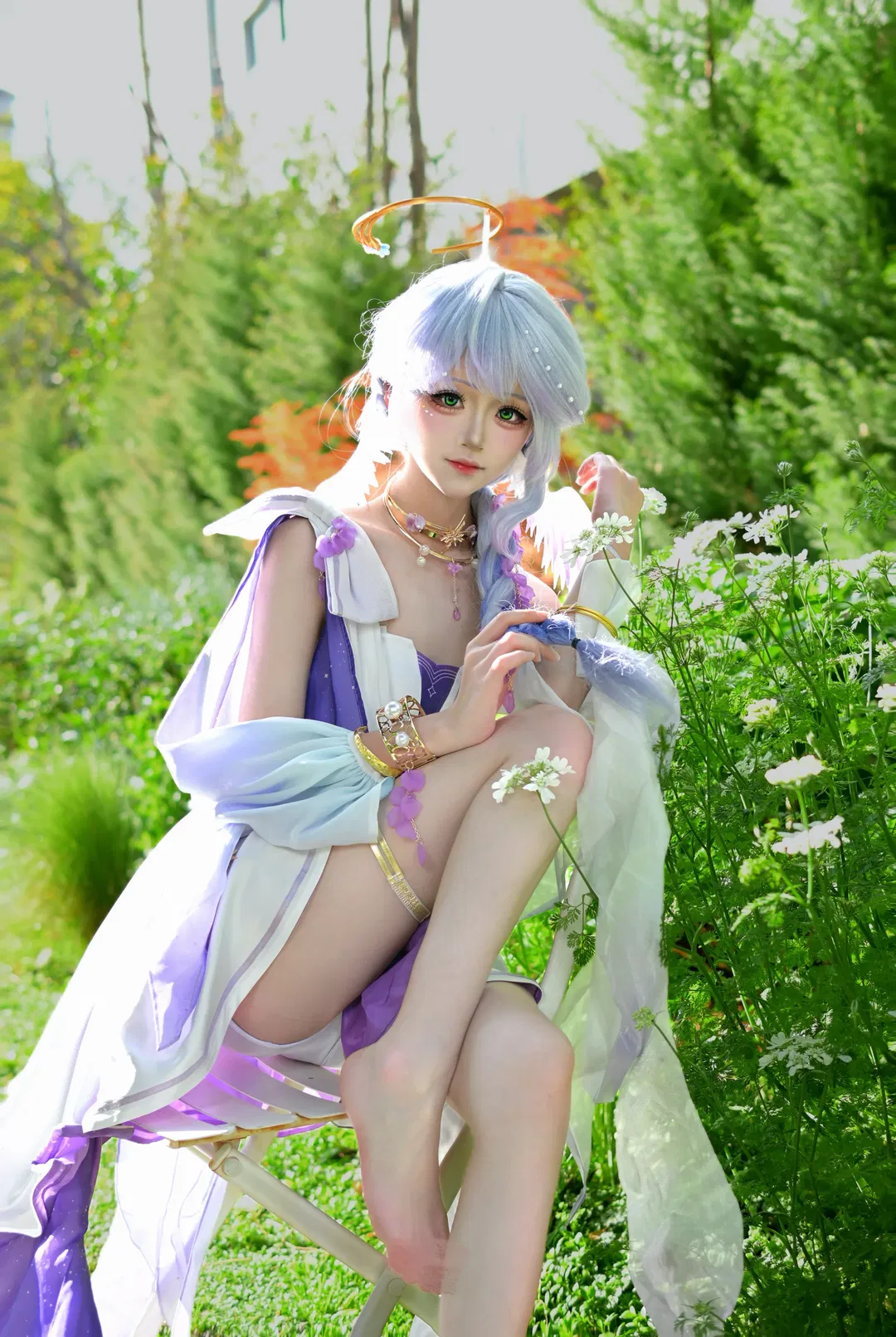 【知更鸟cos】崩坏星穹铁道户外花园外景记录 - 第 6 张