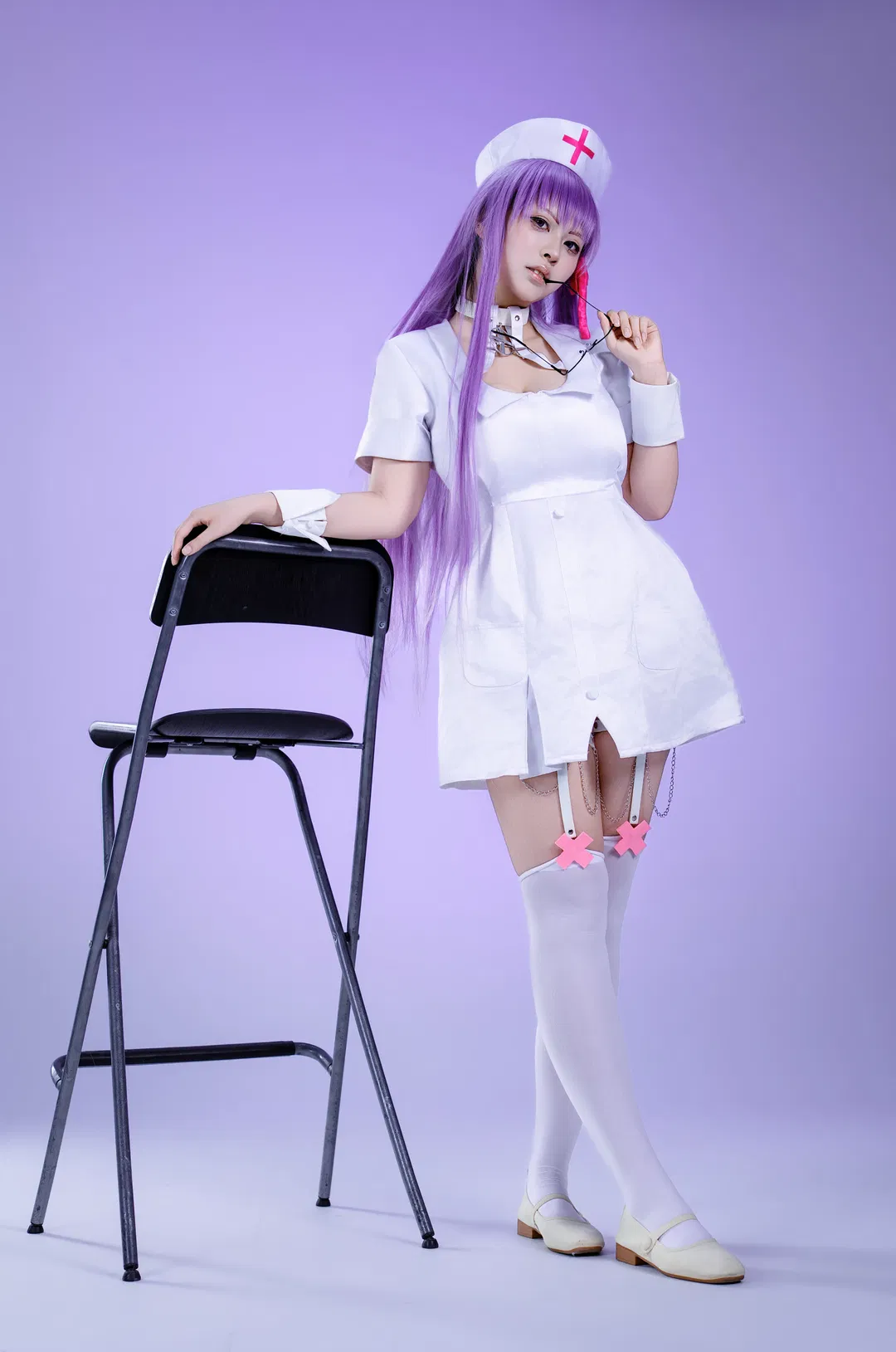 【BBcos】Fate FGO 白色護士裝與紫色長髮 - 第 2 張