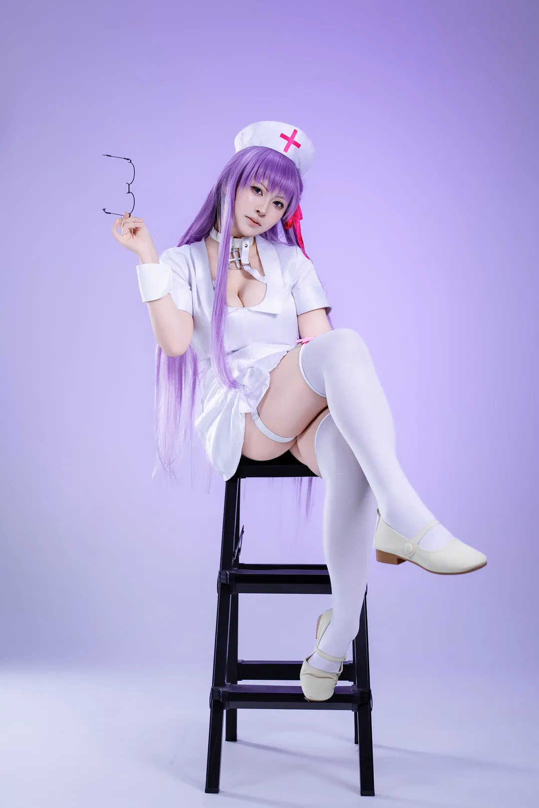 【BBcos】Fate FGO 白色護士裝與紫色長髮 - 第 4 張