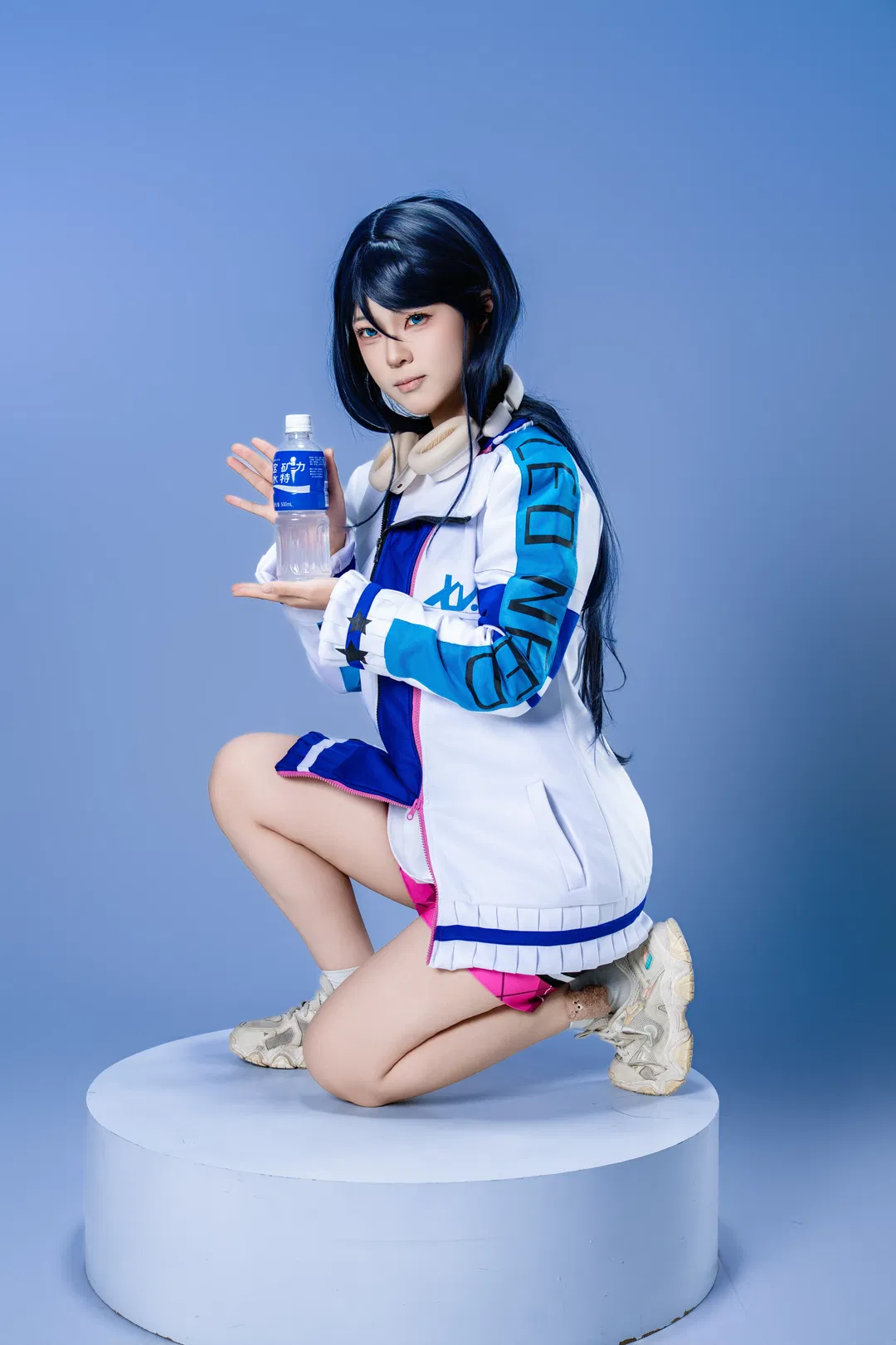 【星乃一歌cos】世界計劃藍白運動服影棚拍攝記錄 - 第 4 張