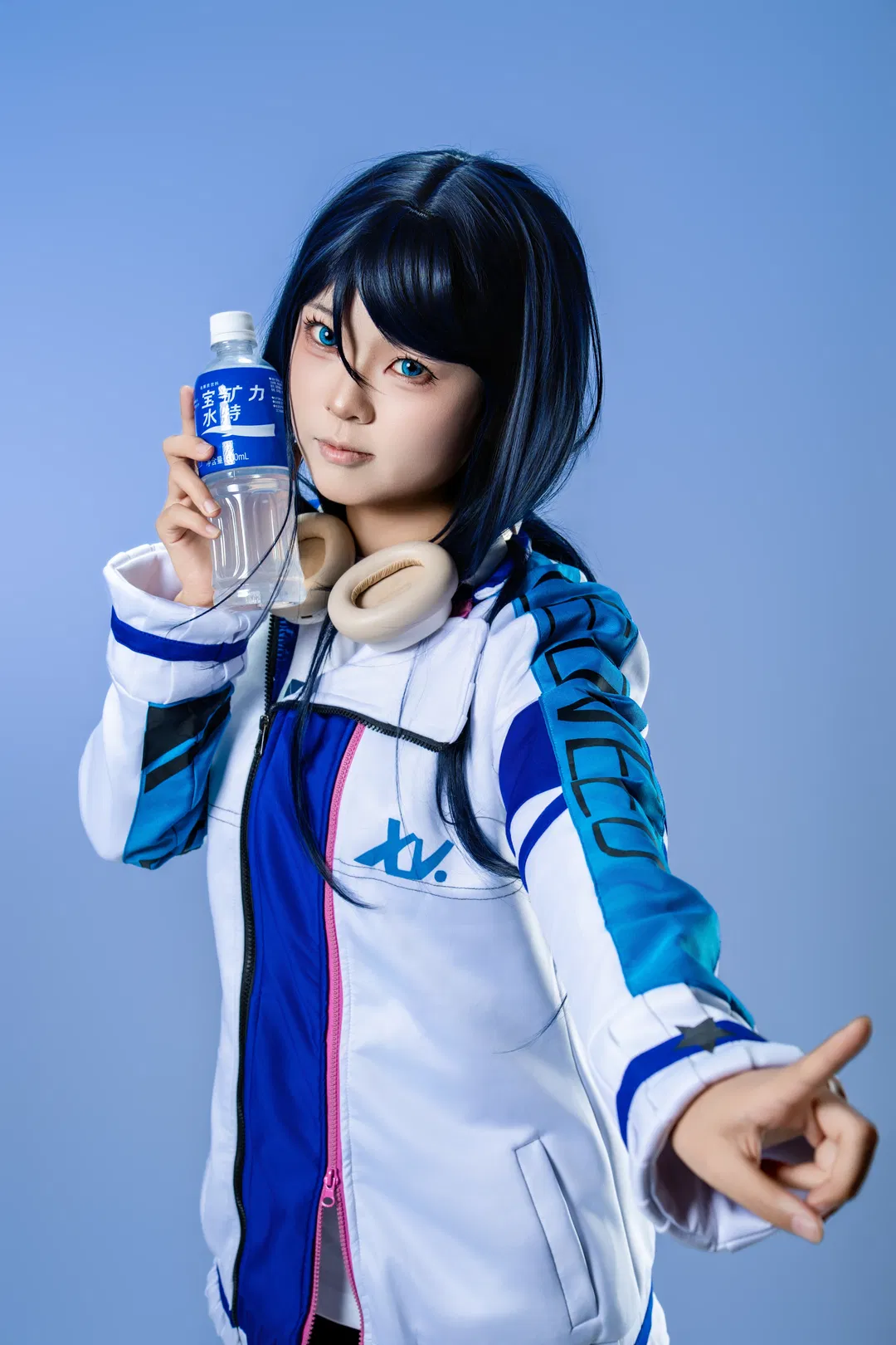 【星乃一歌cos】世界計劃藍白運動服影棚拍攝記錄 - 第 5 張