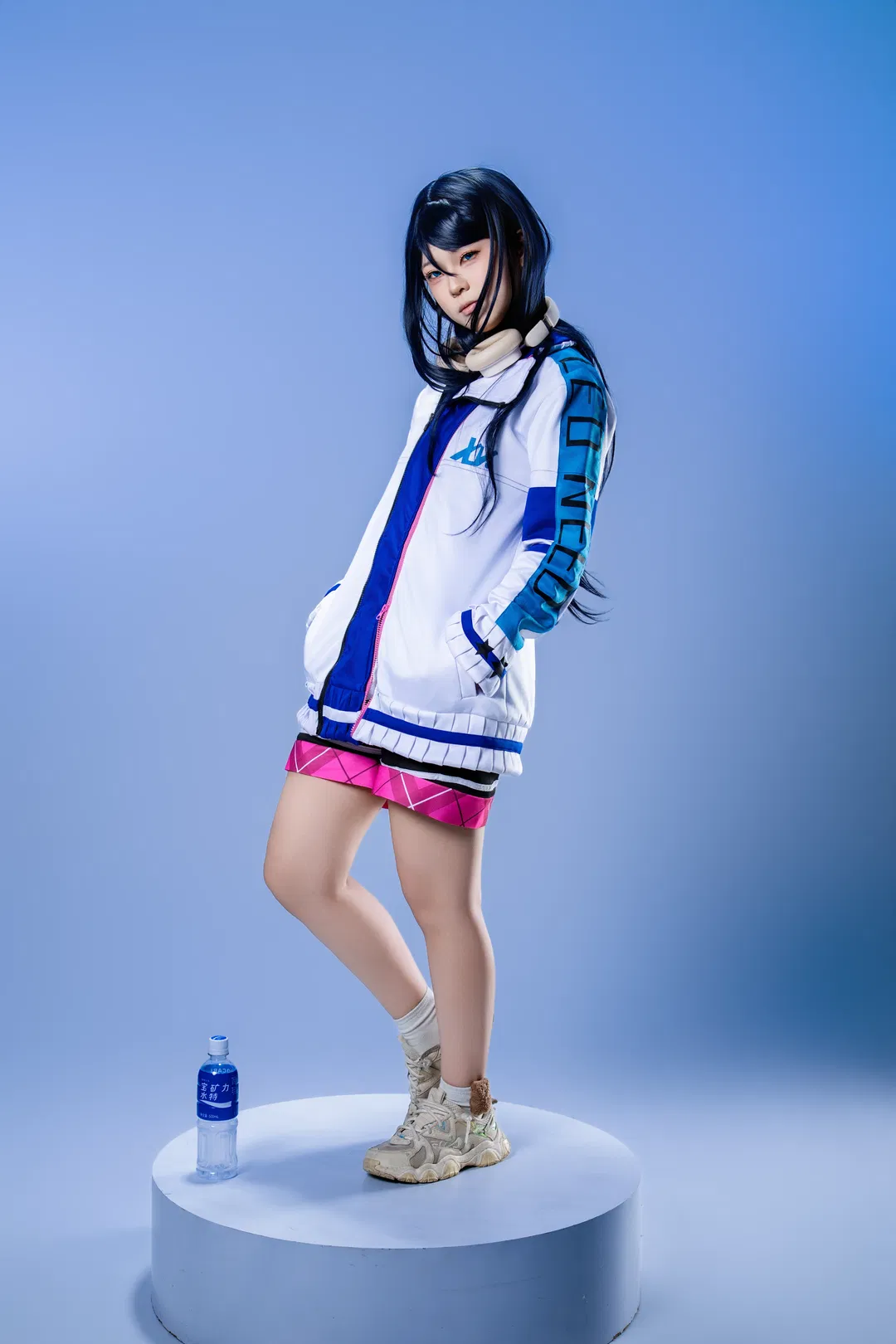 【星乃一歌cos】世界計劃藍白運動服影棚拍攝記錄 - 第 9 張
