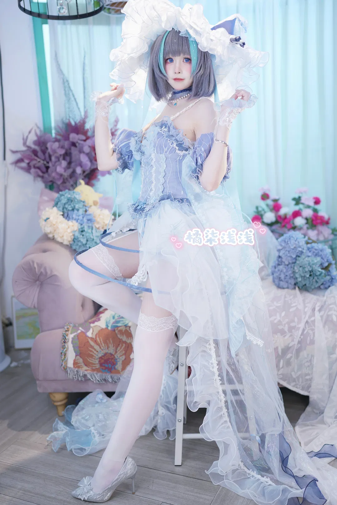 【柴郡cos】碧蓝航线柴郡的蓝白洋装拍摄日记 - 第 4 张